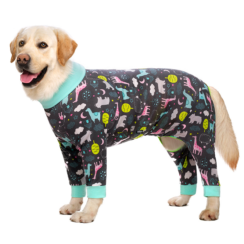 Medium and large dog pet clothing thin design belly protection weaning and sterilization suit - Image 11