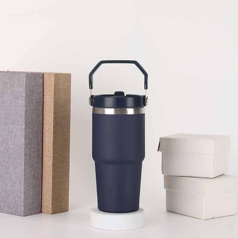 20oz30ozPortable Car Cup Stainless Steel Cup Travel Sports Water Bottle With Handle Cover Coffee Tumbler Cup - Image 13
