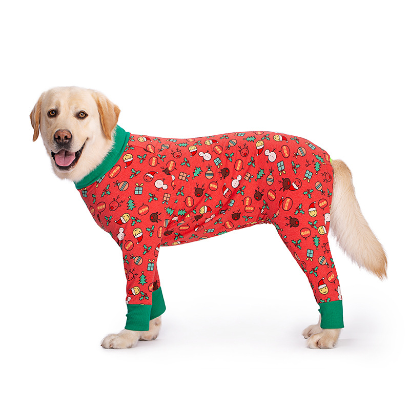 Medium and large dog pet clothing thin design belly protection weaning and sterilization suit - Image 35