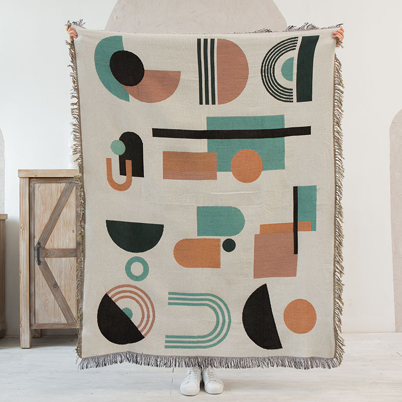 Artistic Sketch Throw Blanket, Camping Blanket, Leisure Blanket, Nap Blanket, Sofa Throw, Picnic Blanket, Bed End Blanket - Image 10