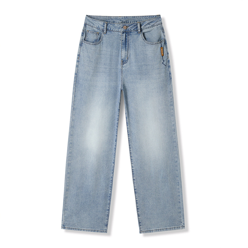 Men's Tencel Lyocell Jeans Style Loose Drape Straight Leg Pants - Image 6