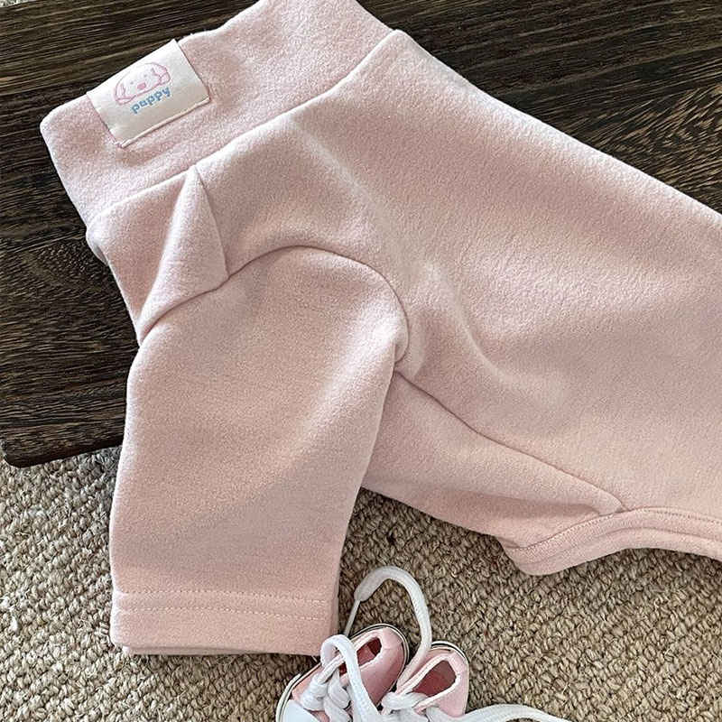 Elastic Pet Onesie, Four-Legged Pajamas for Small to Medium Dogs, Cream Color, Cozy Home Base Shirt, Warm Winter Dog Clothes - Image 7