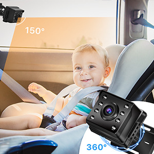 4.3 inch private model HD 1080P car baby monitor car baby mirror - Image 2