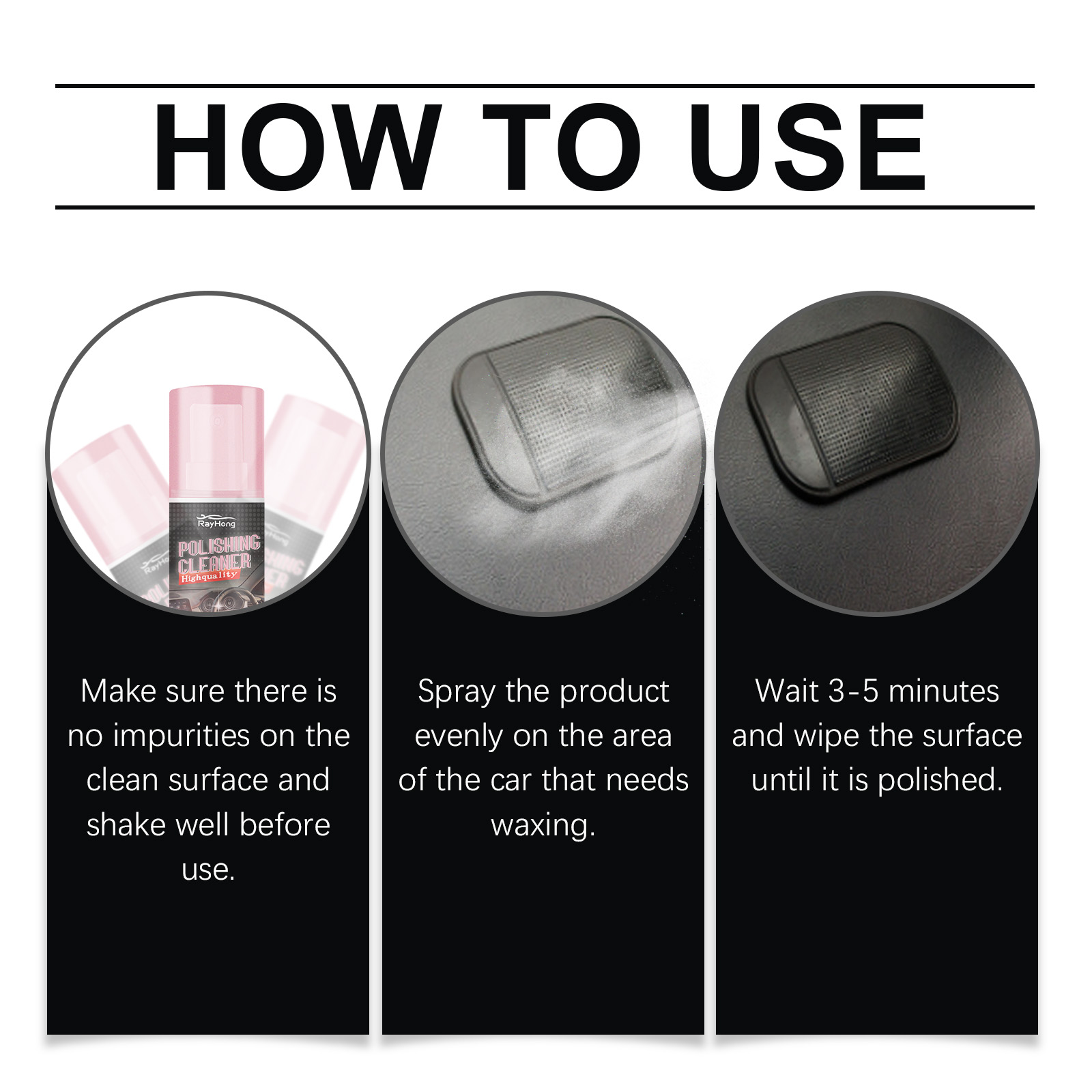 Rayhong Automotive Interior Polishing Agent (Including Tools) Automotive Leather Interior Maintenance, Cleaning, Care, Polishing And Refurbishment Agent - Image 6