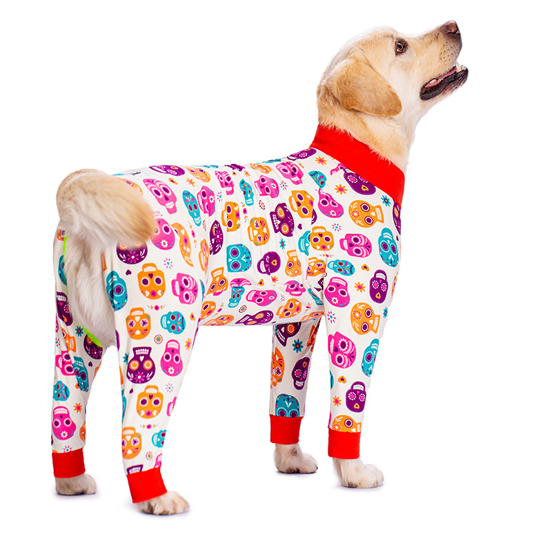 Medium and large dog pet clothing thin design belly protection weaning and sterilization suit - Image 14
