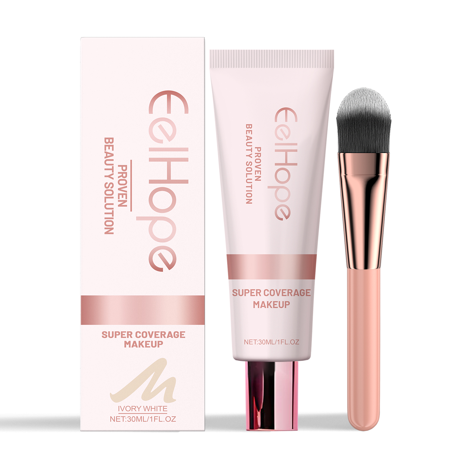 Eelhope Concealer Liquid Foundation Natural Lightweight Moisturizing And Brightening Concealer Strong Oil Control Concealer Liquid Foundation - Image 9