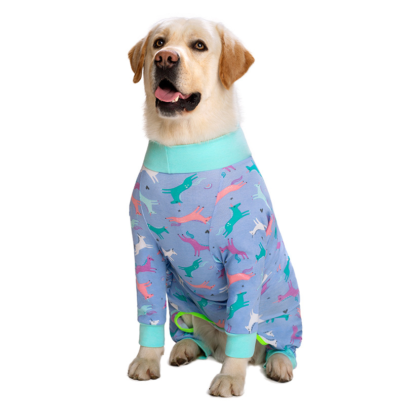 Medium and large dog pet clothing thin design belly protection weaning and sterilization suit - Image 17