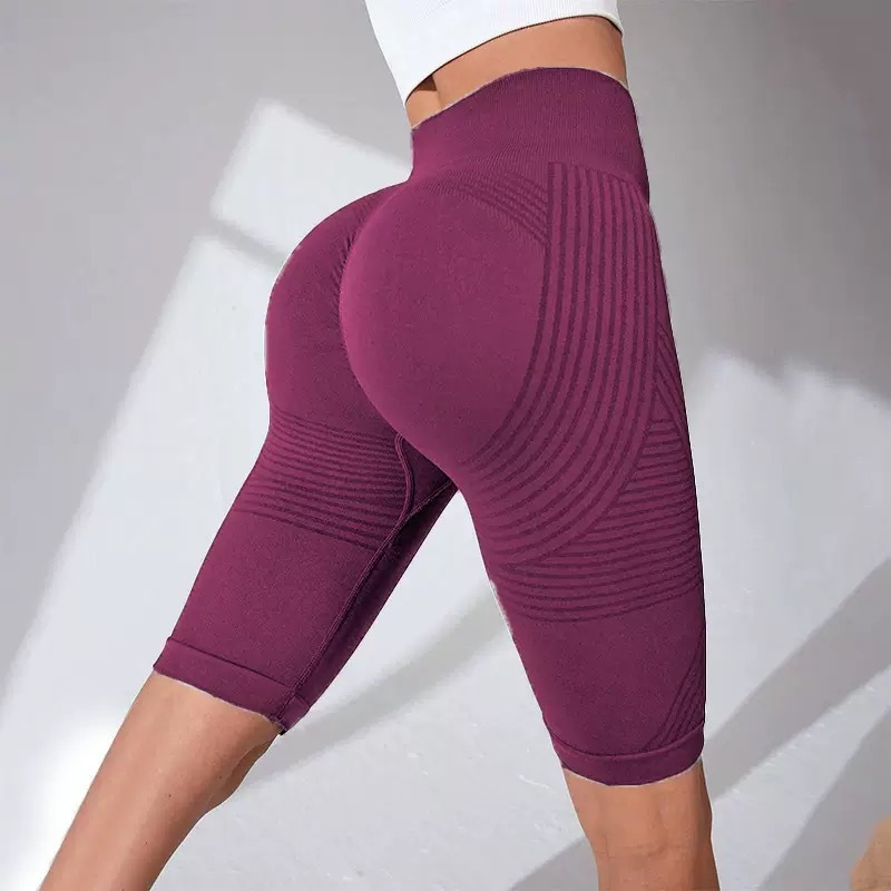 Seamless Butt-Lifting Fitness Pants with Tummy Control and High Waist Peach Bottom Yoga Shorts - Image 17