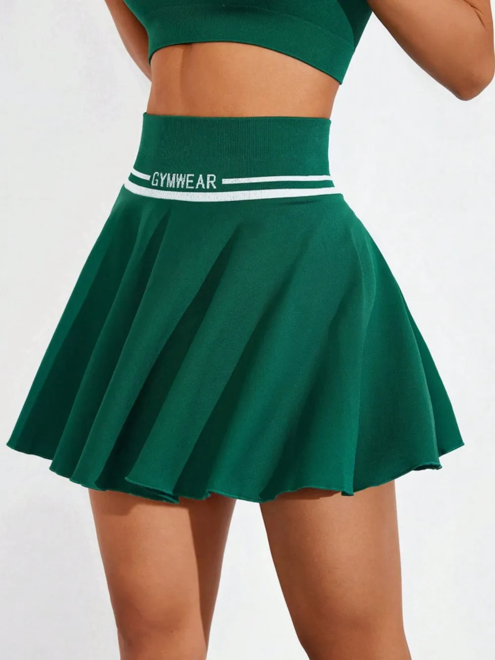Ruched High Waist Mini Active Skirt - Image 2