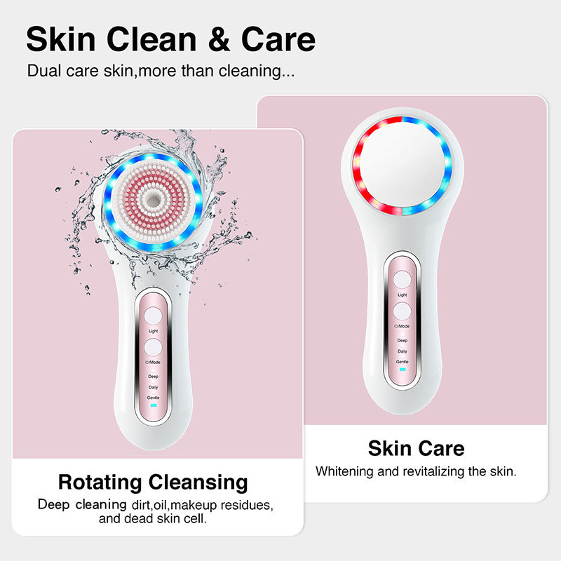 Electric facial brush for removing makeup and blackheads portable beauty tool multifunctional facial cleanser - Image 5