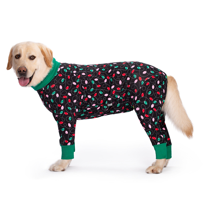 Medium and large dog pet clothing thin design belly protection weaning and sterilization suit - Image 36