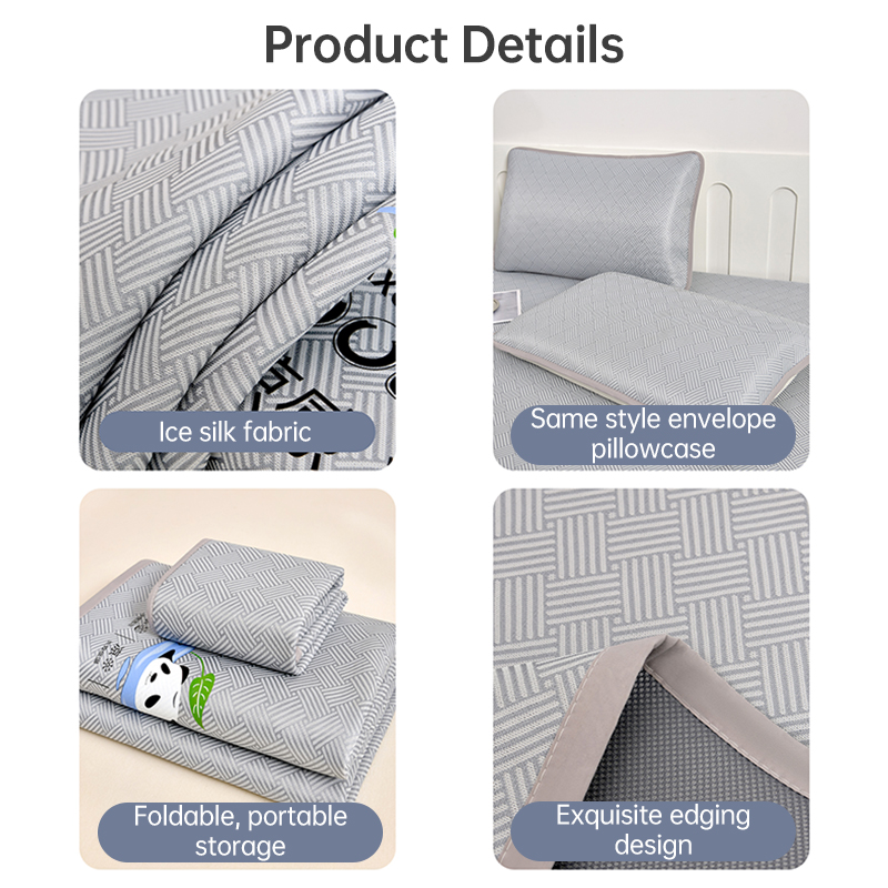600D Carbon Fiber Summer Mat, Natural Ice Vine Cooling Mat, Can, Naked-sleep Cool Mattress, Pillowcase - Image 8