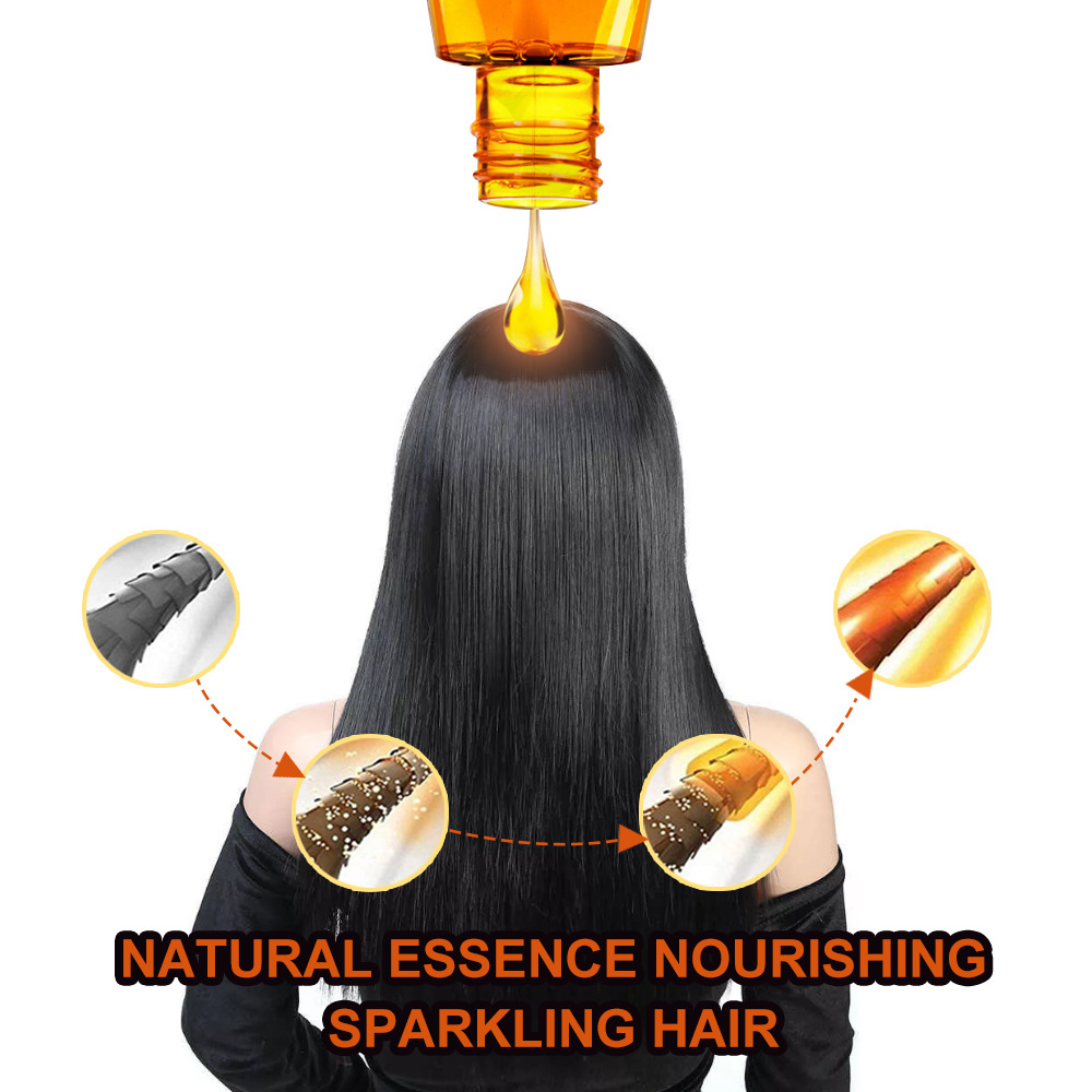 EELHOE Hair Essential Oil, Improve Frizz And Nourish Hair Oil Soften Hair Essential Oil - Image 4