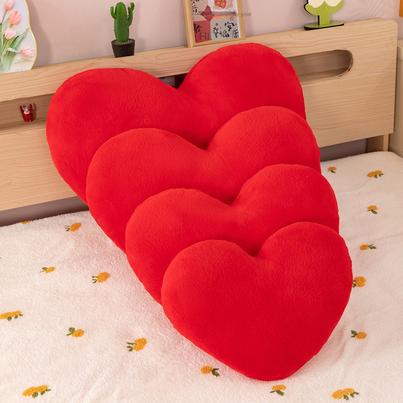 Heart-shaped Plush Pillow Cushion for Dance Valentine's Day Wedding and Couple Gifts - Image 3