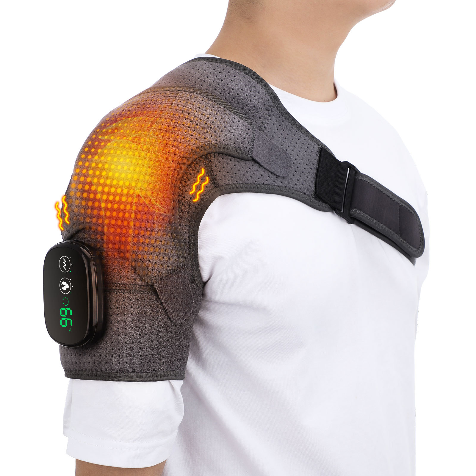 Thermal Massage Shoulder Support with Charging Heating Function for Shoulder Periarthritis Therapy and Massage - Image 7