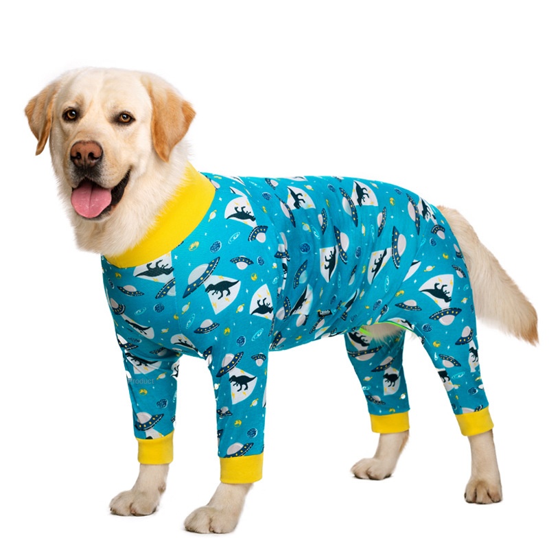Medium and large dog pet clothing thin design belly protection weaning and sterilization suit - Image 10