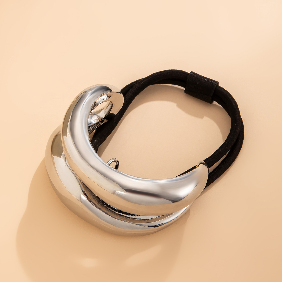 Retro double-layer curved elastic hair accessory Hairpin irregular temperament hair - Image 11