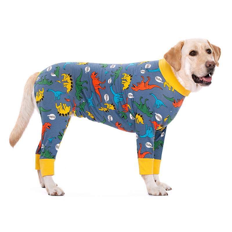 Medium and large dog pet clothing thin design belly protection weaning and sterilization suit - Image 7