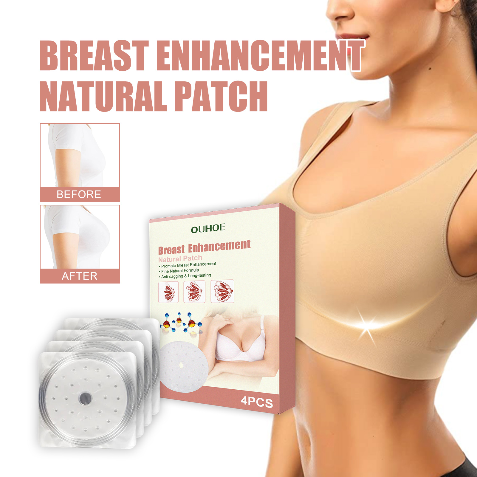 OUHOE Breast Stick, Anti-Sagging Plump Firming Breast Beauty And Care Stick - Image 2