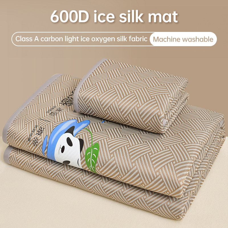 600D Carbon Fiber Summer Mat, Natural Ice Vine Cooling Mat, Can, Naked-sleep Cool Mattress, Pillowcase - Image 3