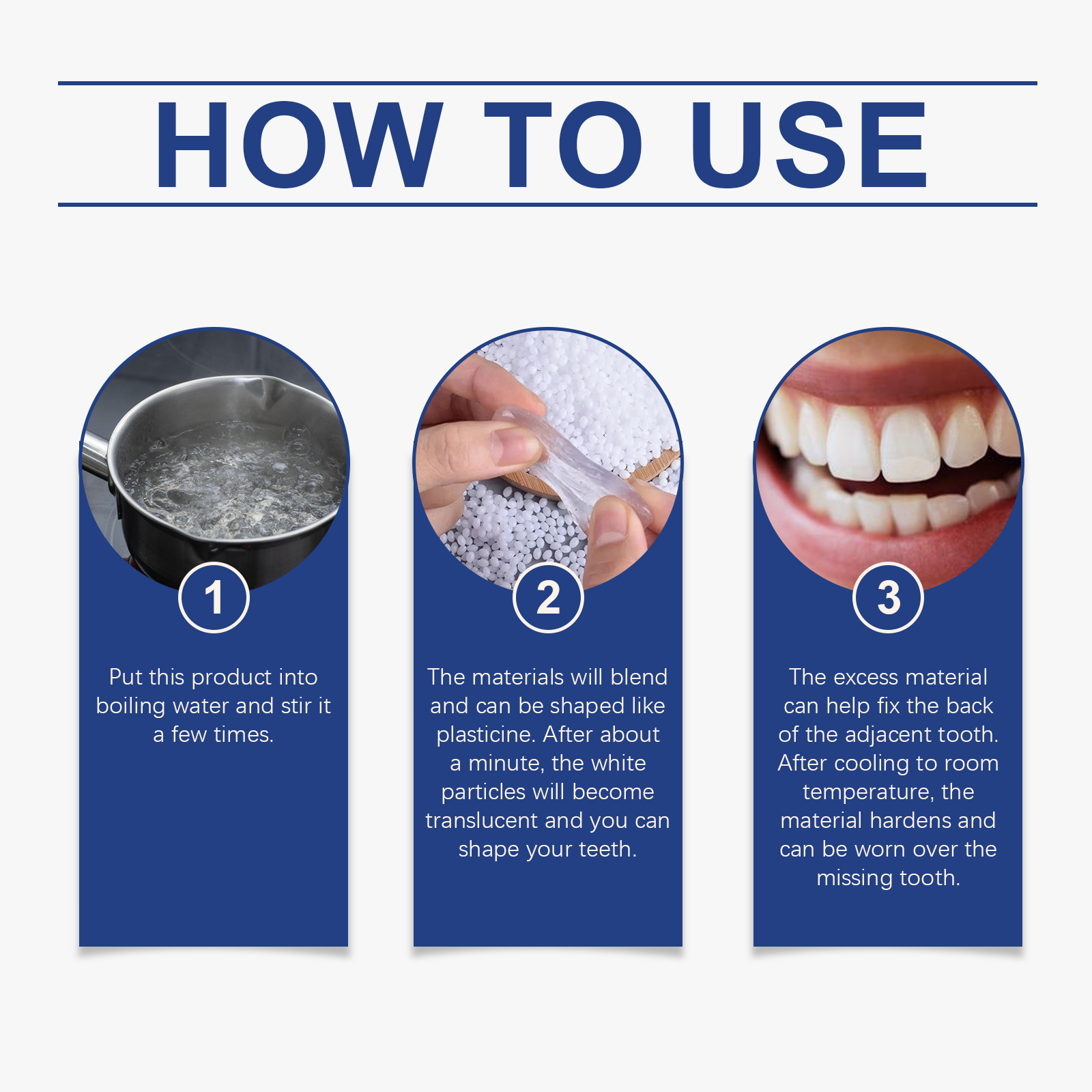 Solid Dental Glue, Temporary Dental Fillings For Modified Teeth And Dentures For Dentures - Image 7