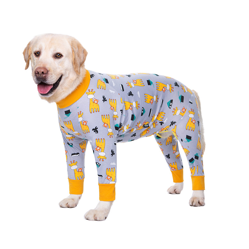 Medium and large dog pet clothing thin design belly protection weaning and sterilization suit - Image 5