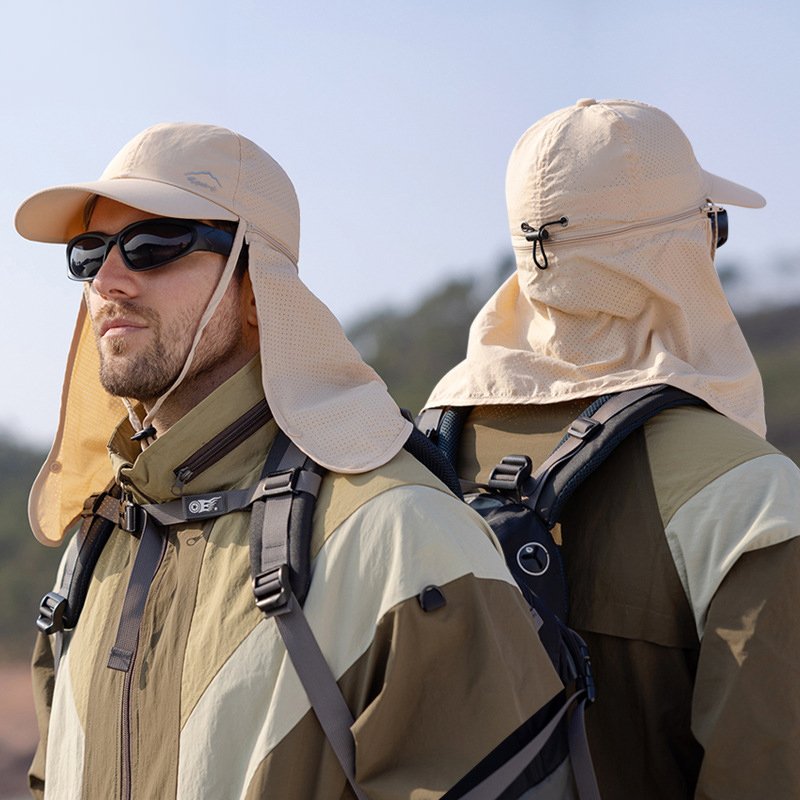 1pc Summer Baseball Cap with Detachable 360° Neck Sun Flap. For men, hiking, fishing, outdoor. - Image 12