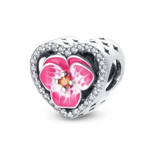 Butterfly flower thread safety bead fixing clip buckle string decoration