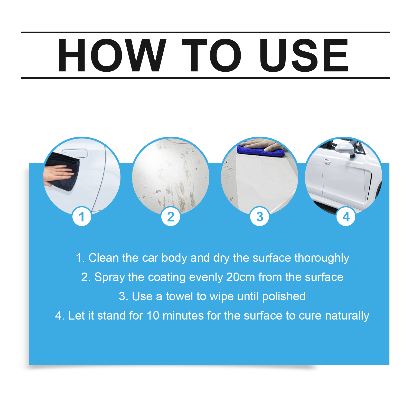 Homonth Automotive Multi-Functional Coating Spray, Car Paint Retrofitting Anti-Stain Gloss Brightening Coating Coating Protective Agent - Image 6