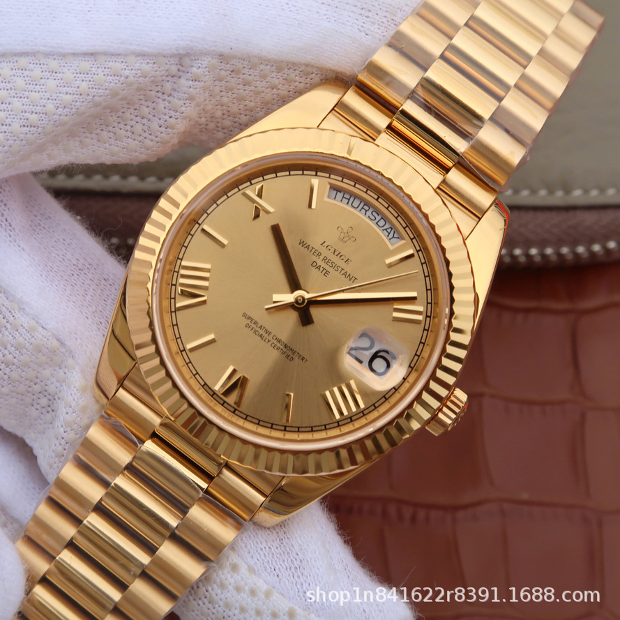 Fashion Style + Brand + Classic Sunday Calendar Watch + Men's Quartz Watch + Waterproof Wristwatch - Image 4
