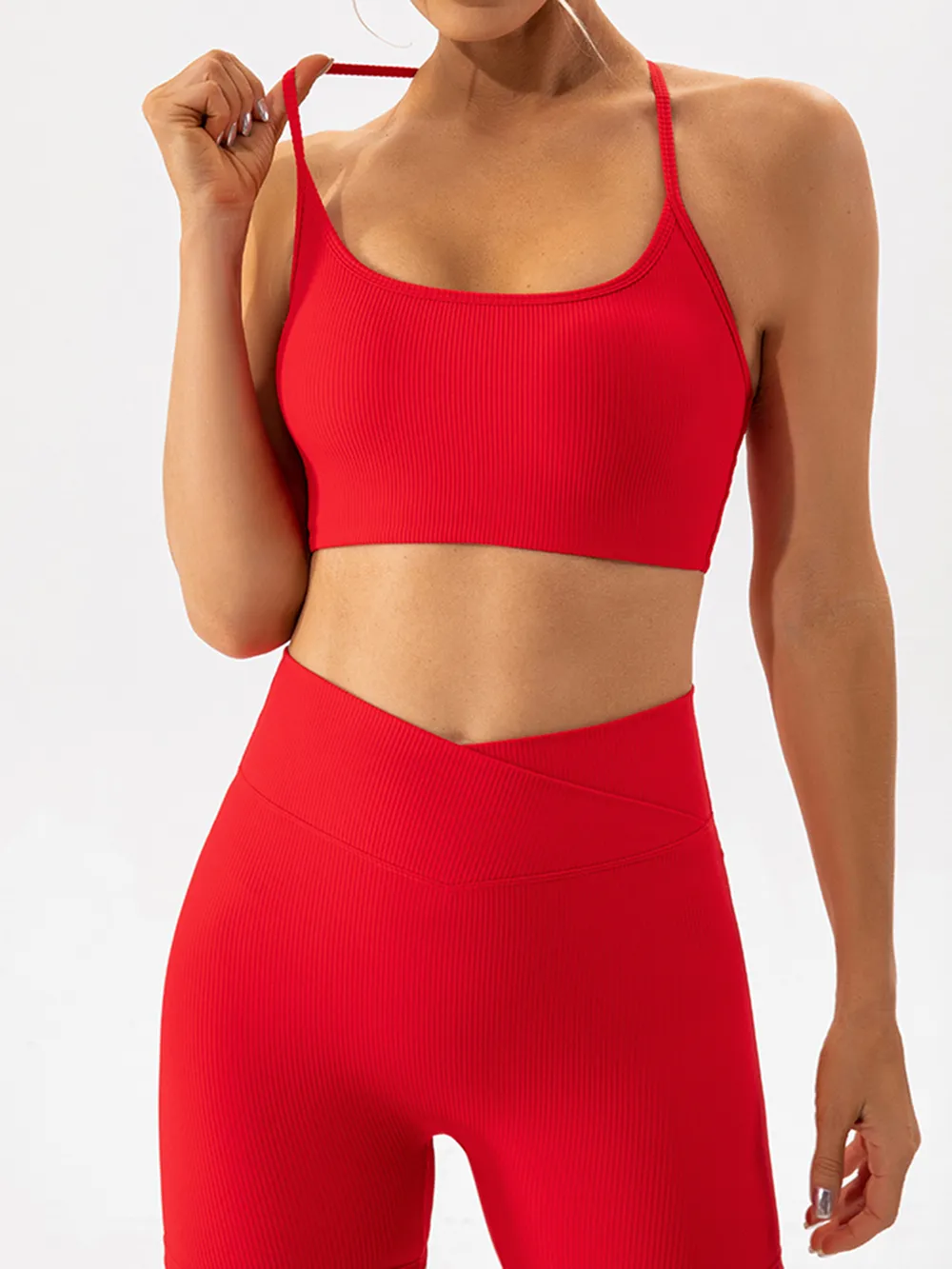 Tight fitting quick drying yoga clothes for training running beautiful back sports underwear for women - Image 8