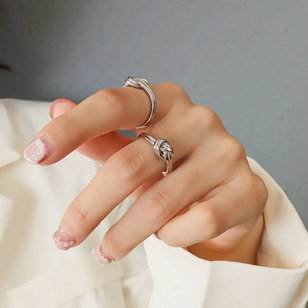 Titanium Steel Knot Ring - Image 2