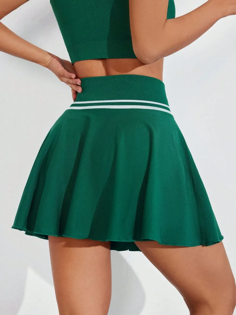 Ruched High Waist Mini Active Skirt - Image 4