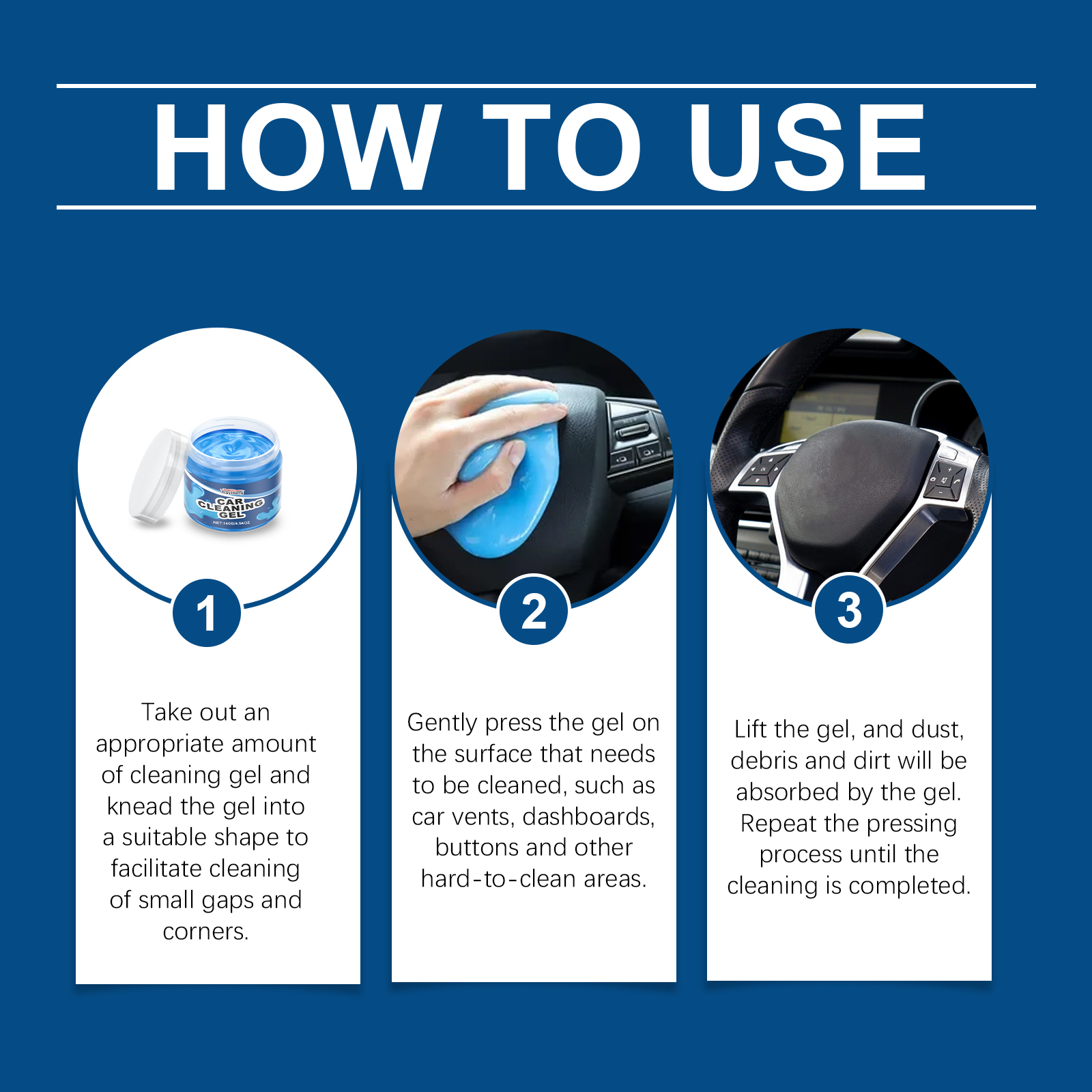 Rayhong Automotive Cleaning Gel Automotive Interior Gap Automotive Multi-Function Air Outlet Cleaning Soft Adhesive - Image 6