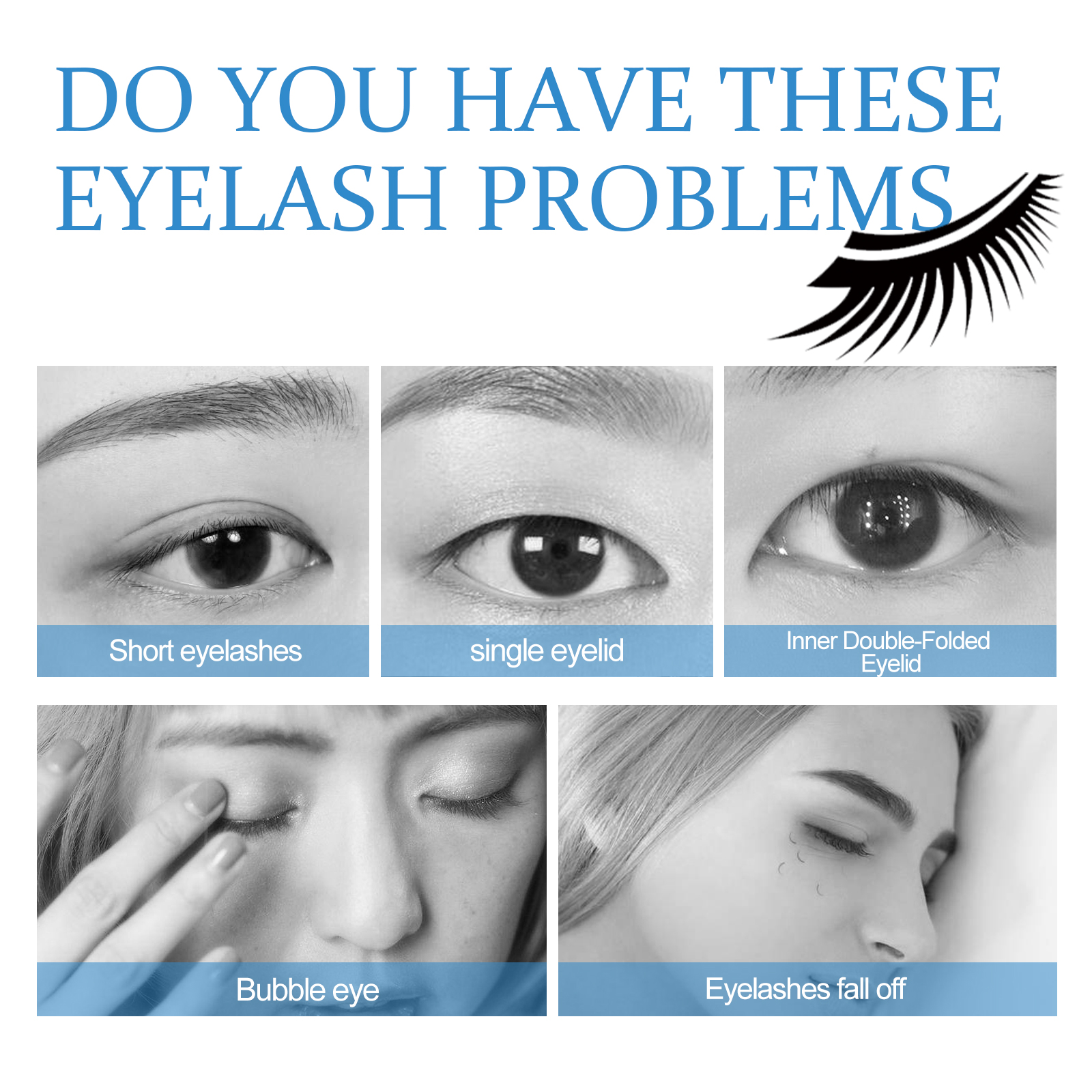 EELHOE False Eyelash Glue, Lightweight Self-Adhesive False Eyelash Glue Gentle And Non-Irritating - Image 3