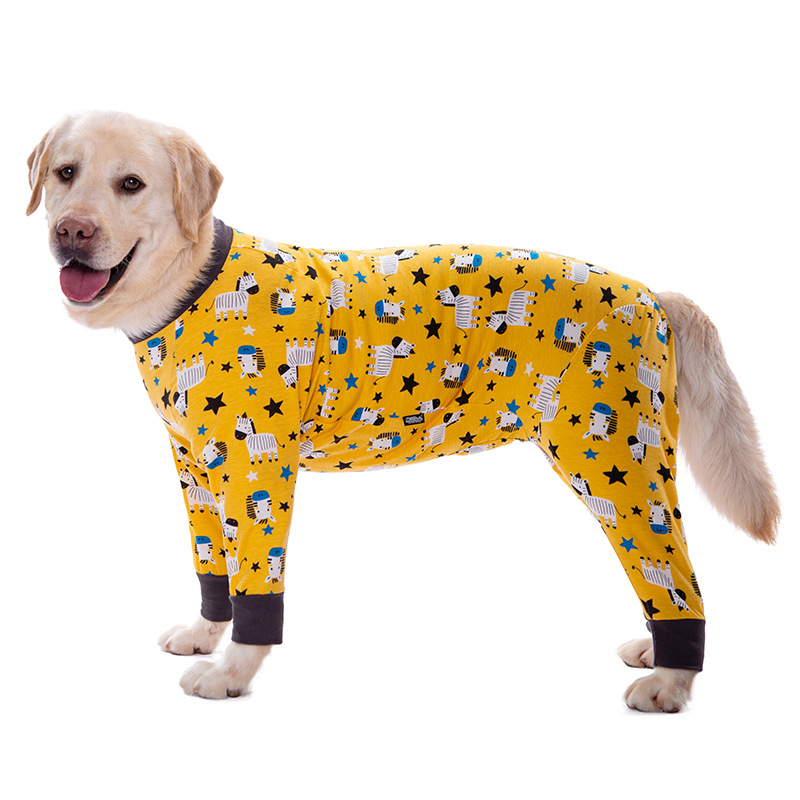 Medium and large dog pet clothing thin design belly protection weaning and sterilization suit - Image 27