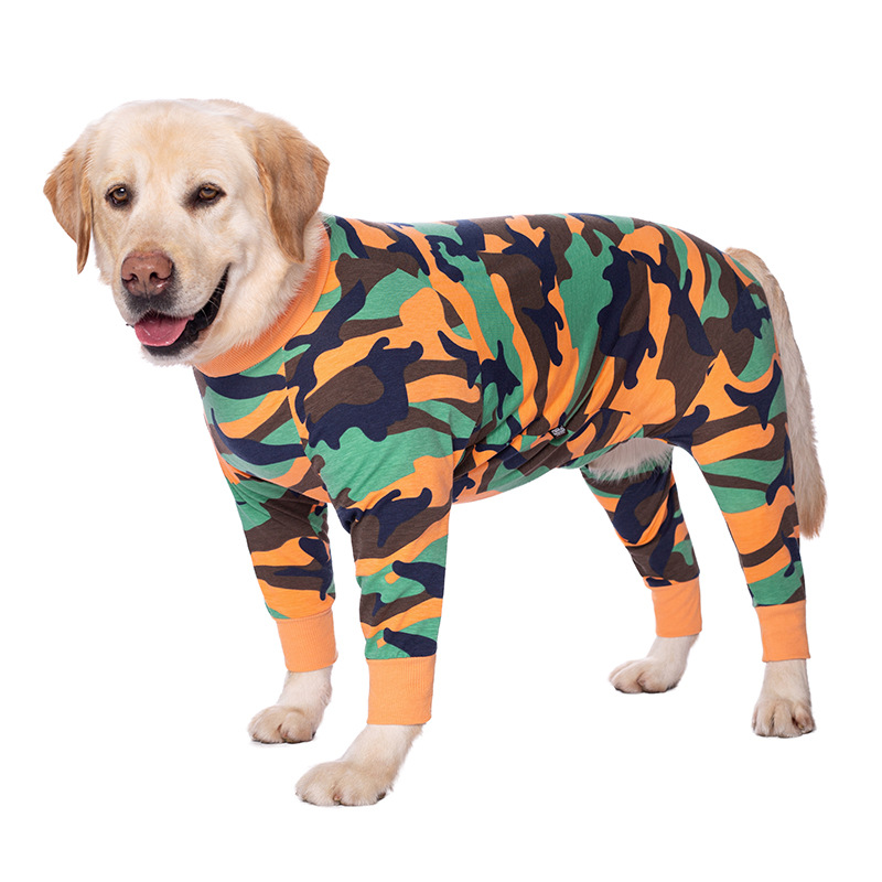 Medium and large dog pet clothing thin design belly protection weaning and sterilization suit - Image 40