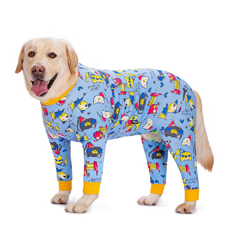 Medium and large dog pet clothing thin design belly protection weaning and sterilization suit - Image 15