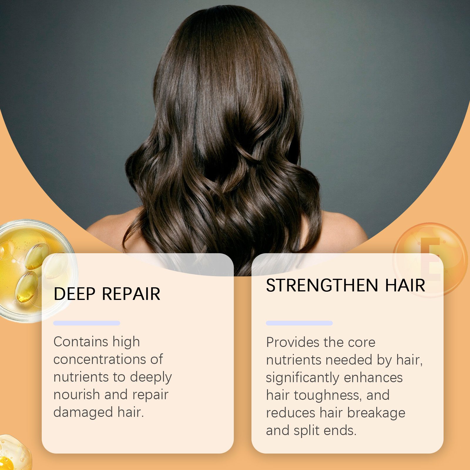 Wiyun Keratin Hair Mask, Keratin Gently Nourishes And Repairs Hair, Strong And Shiny Hair Mask - Image 4