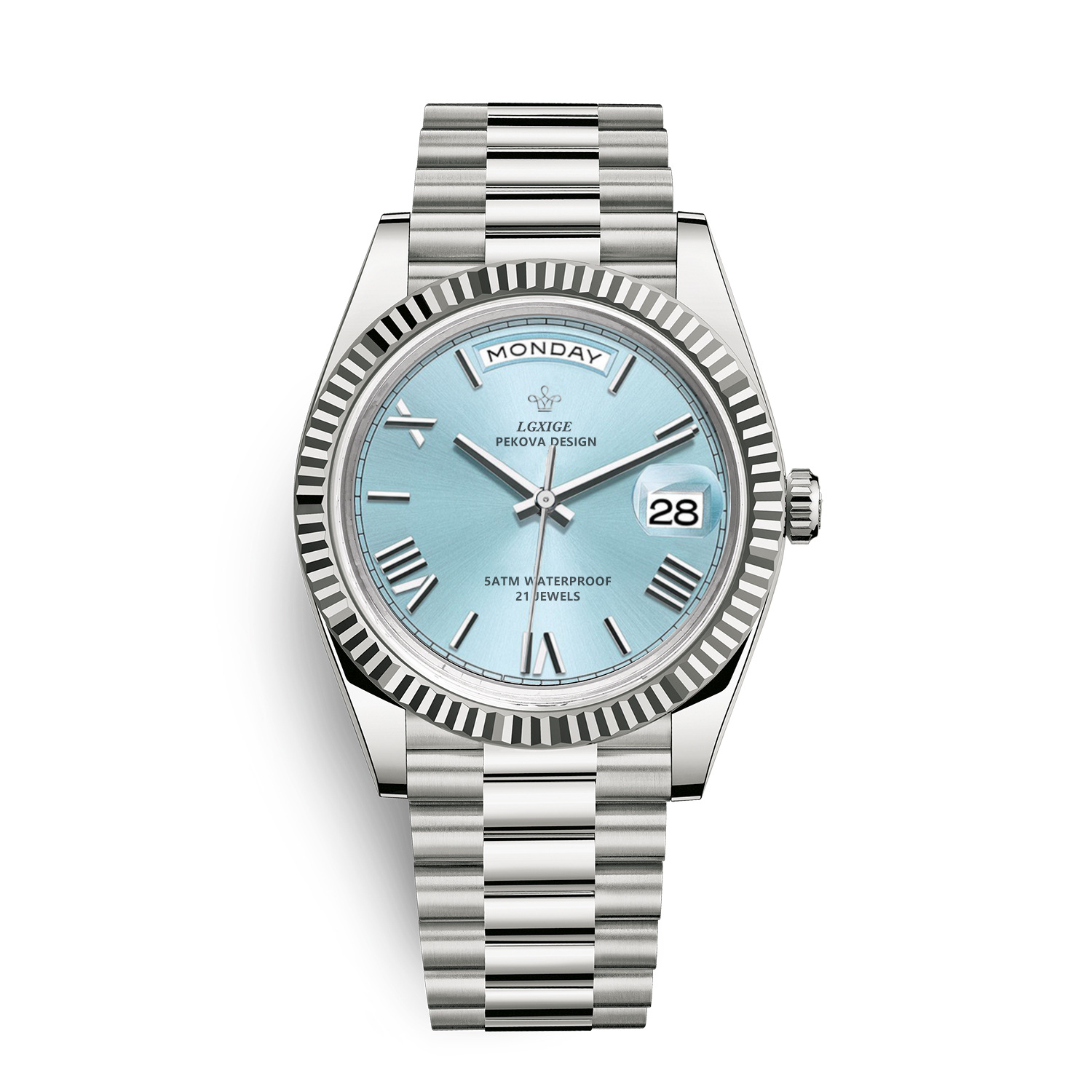 Fashion Style + Brand + Classic Sunday Calendar Watch + Men's Quartz Watch + Waterproof Wristwatch - Image 2