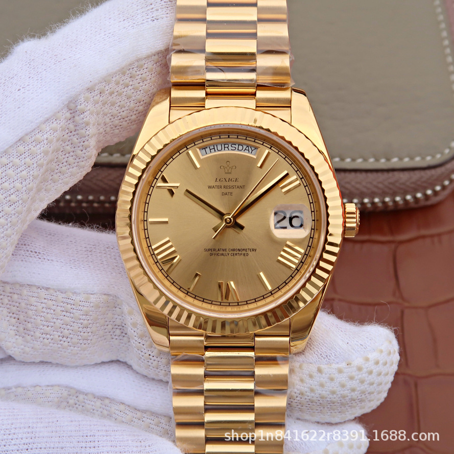 Fashion Style + Brand + Classic Sunday Calendar Watch + Men's Quartz Watch + Waterproof Wristwatch - Image 3