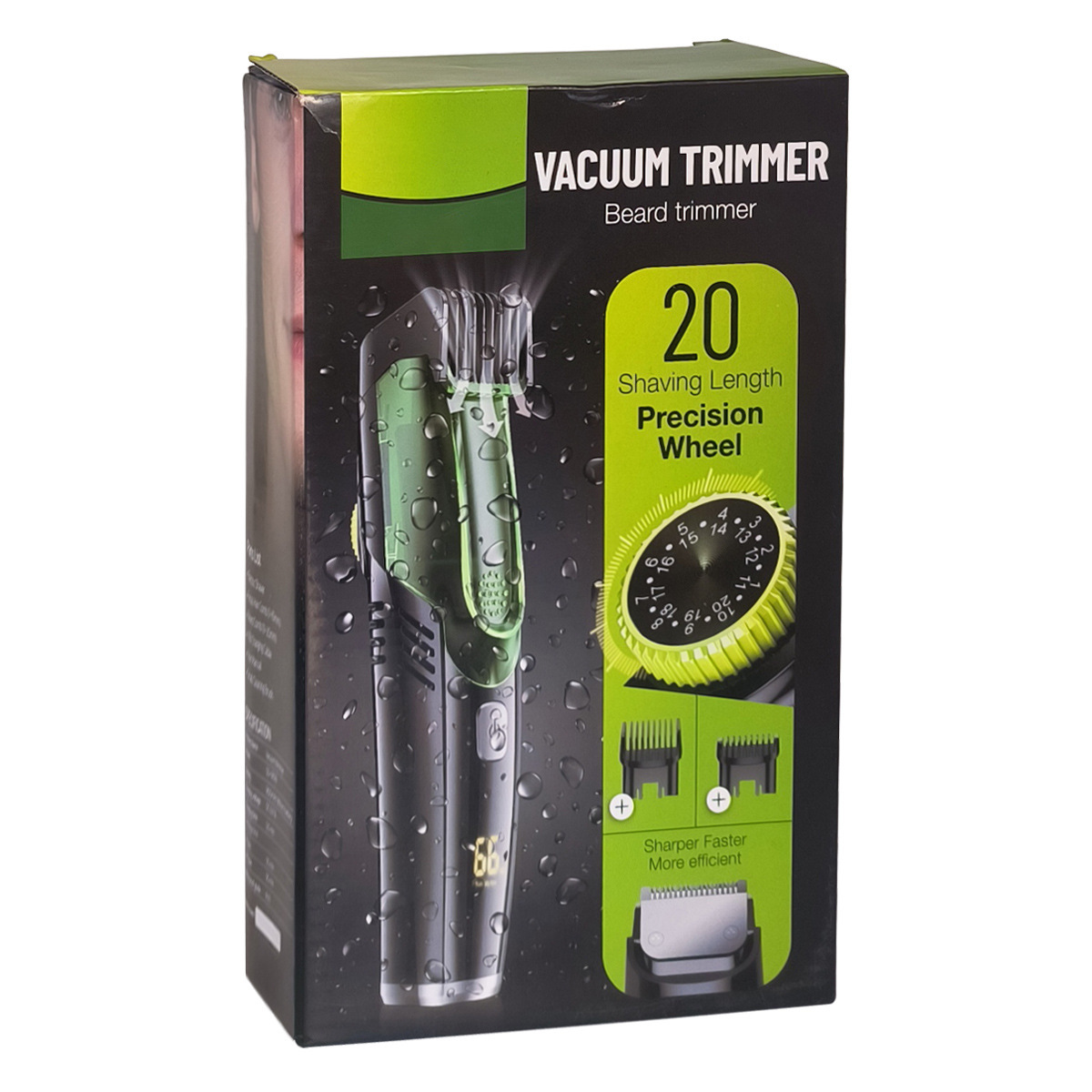 Automatic hair suction electric hair clipper with high-power anti water and electric thrusters and digital hair clippers 