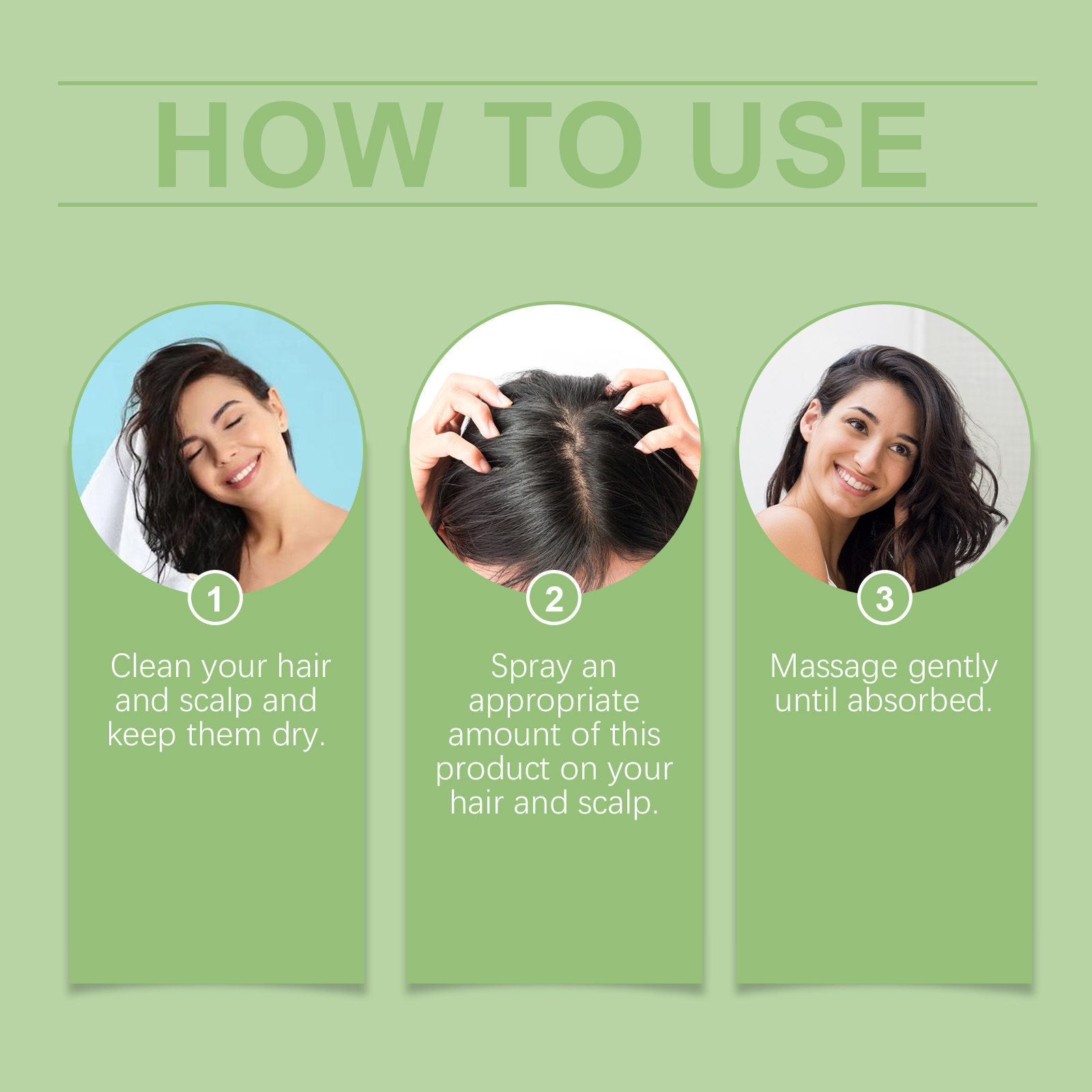 Hoegoa Hair Treatment Spray, Gentle, Soft, Plump And Moisturizing Hair Care Massage Treatment Spray - Image 6