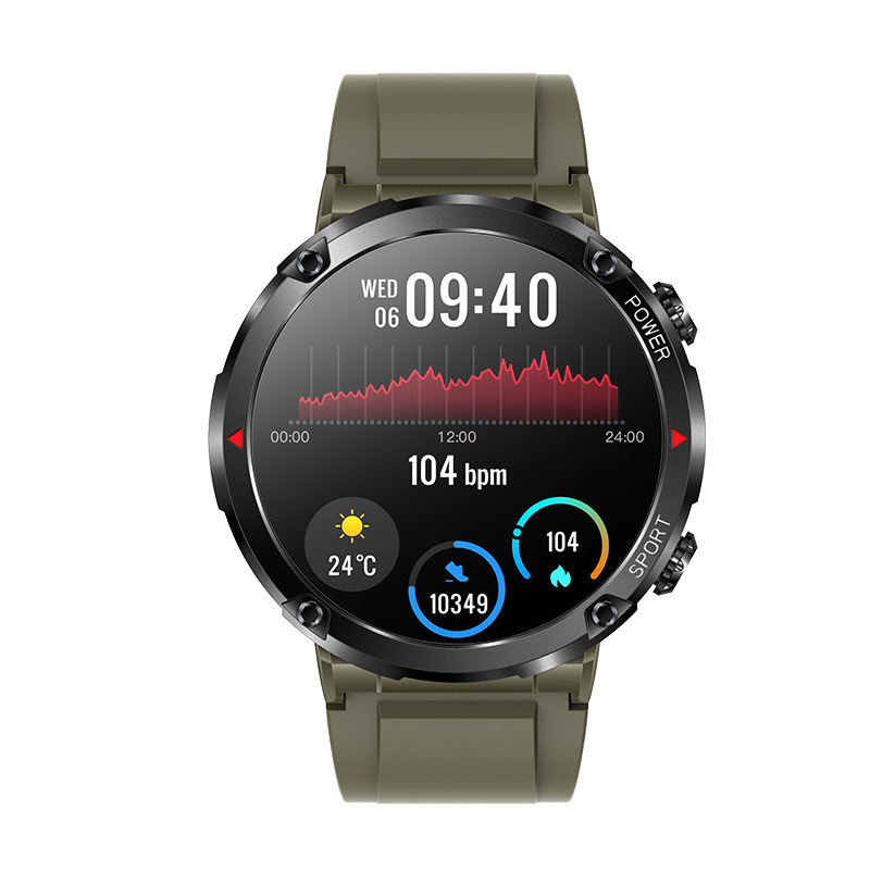 T30 Outdoor Bluetooth Call Smart Watch Large Screen HD Step by Step Heart Rate Blood Pressure Multi Exercise Smart Watch - Image 4
