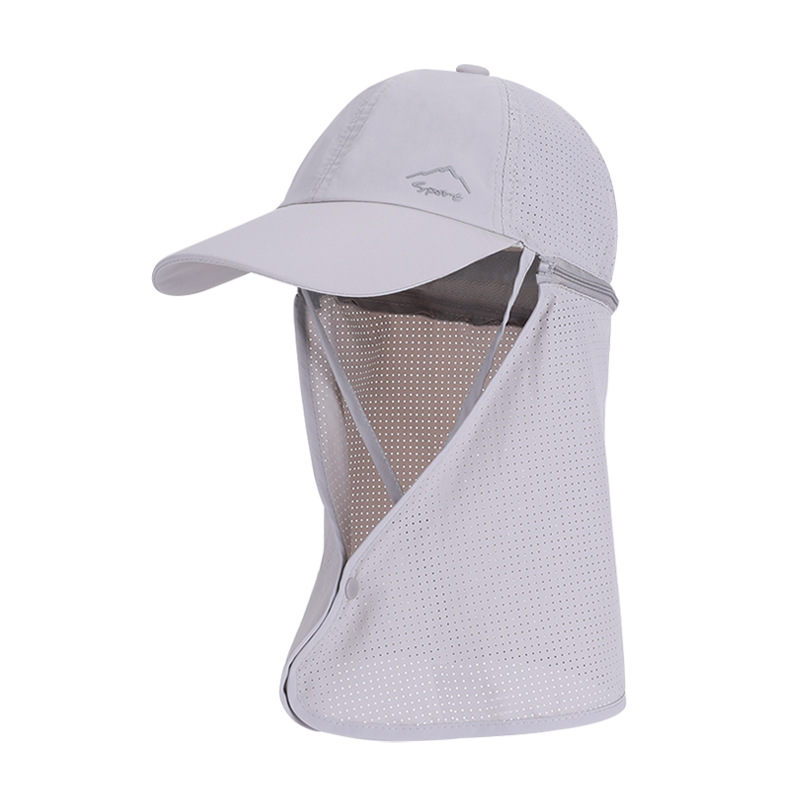 1pc Summer Baseball Cap with Detachable 360° Neck Sun Flap. For men, hiking, fishing, outdoor. - Image 5