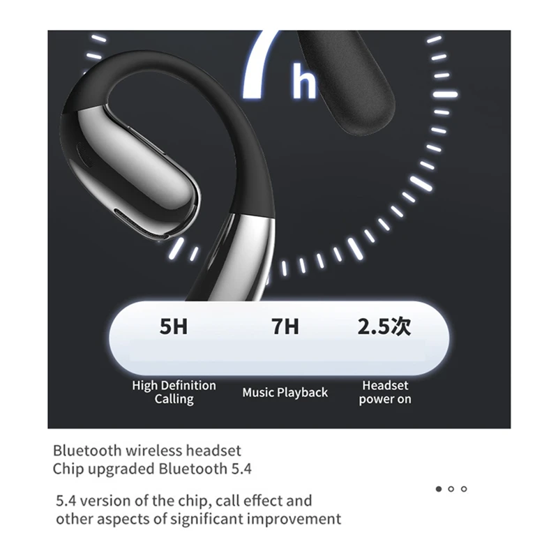 A38 Wireless Headphones Bluetooth 5.4 Hi-Fi Stereo Music Earphones Ear-Hook Sports Headsets For Running - Image 2