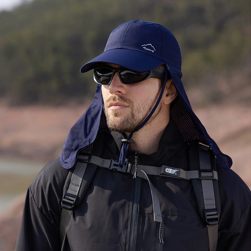 1pc Summer Baseball Cap with Detachable 360° Neck Sun Flap. For men, hiking, fishing, outdoor. - Image 11