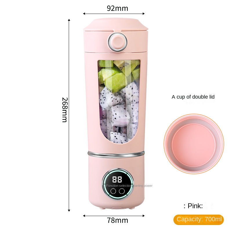 High-end juicer household crushed ice juicer cup USB charging portable juicer outdoor travel cup 12 dollars - Image 8