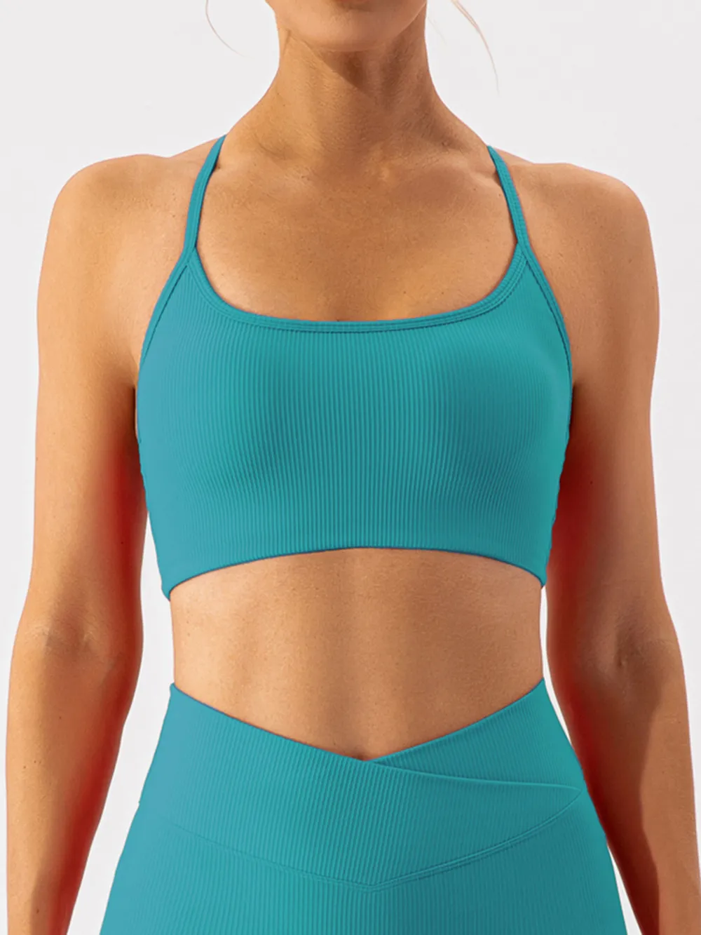 Tight fitting quick drying yoga clothes for training running beautiful back sports underwear for women - Image 23