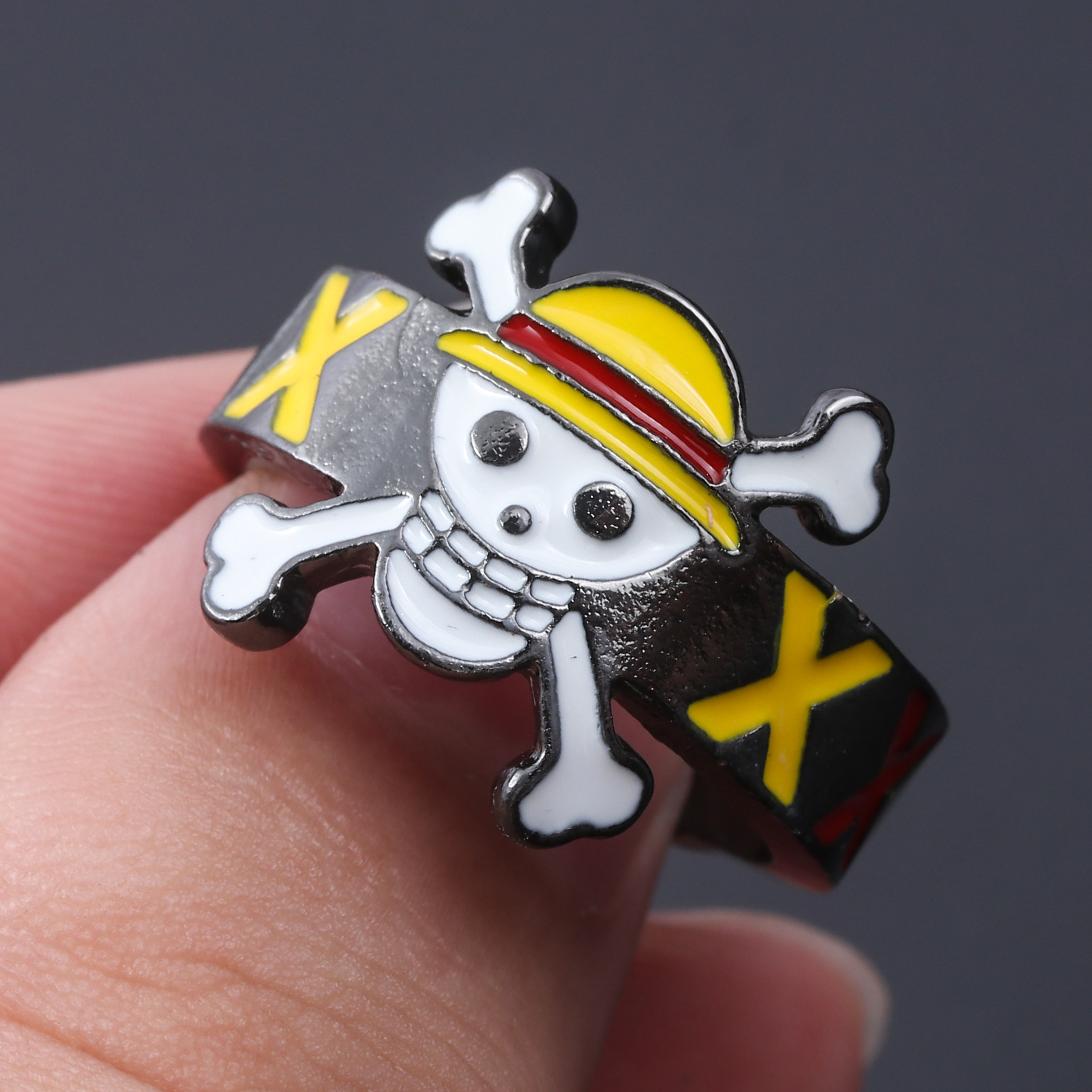 Anime Merchandise One Piece Straw Hat Pirates Ring - Luffy, Zoro, Sanji, Nami, Robin, Chopper Cosplay Finger Ring - Image 3